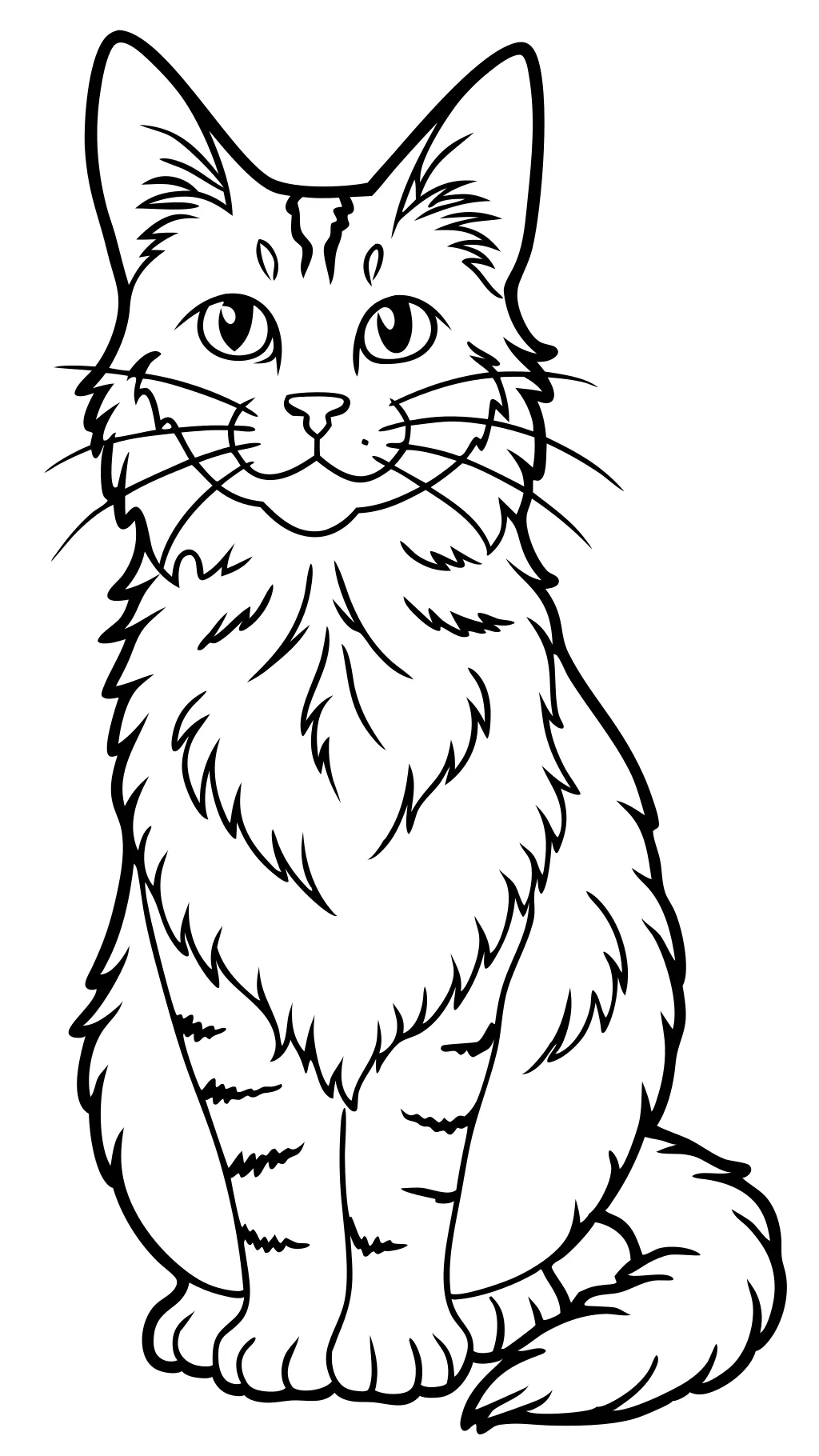 real cat coloring pages